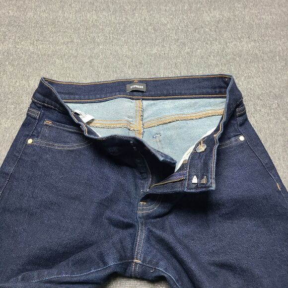 Express Womens Jeans 6 Reg Editor Bootcut Low Rise Festival Denim Pants Slim Fit - Picture 4 of 10